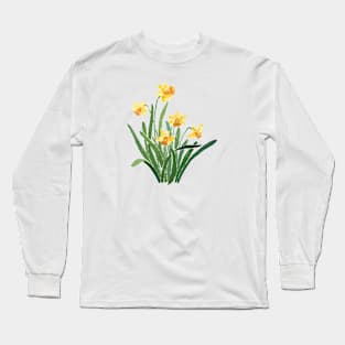 April 3rd birthday flower Long Sleeve T-Shirt